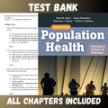 Test Bank for Population Health: Creating a Culture of Wellness 3rd Edition (David)  | All Chapters