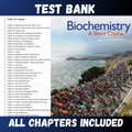 Test Bank - Biochemistry-A Short Course, 4th Edition by Tymoczko