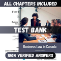 Test Bank Business Law in Canada 13th Edition (Yates, 2024)