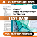 Test Bank - Clayton’s Basic Pharmacology for Nurses, 19th Edition by Willihnganz