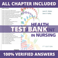 Test Bank - Health Assessment in Nursing, 7th Edition by Weber