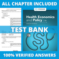 Test Bank for Health Economics and Policy 8th Edition (Henderson, 2022)
