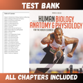 Test Bank - Human Biology, Anatomy and Physiology for the Health Sciences, 2nd Edition by Roscoe