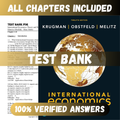 Test Bank International Economics: Theory and Policy, 12th Edition (Krugman, 2021)