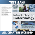 Test Bank - Introduction to Biotechnology, 4th Edition by Thieman