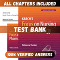 Test Bank Karch's Focus on Nursing Pharmacology, 9th Edition (Tucker, 2024)