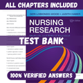 Test Bank for Nursing Research Methods and Critical Appraisal for Evidence-Based Practice 10th Edition by LoBiondo-Wood