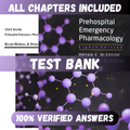 Test Bank Prehospital Emergency Pharmacology, 8th Edition (Bledsoe, 2018)