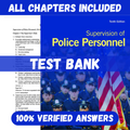 Test Bank for Supervision of Police Personnel 10th Edition By Nathan Iannone