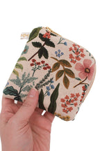 Wildflower Canvas Mini Purse Pouch